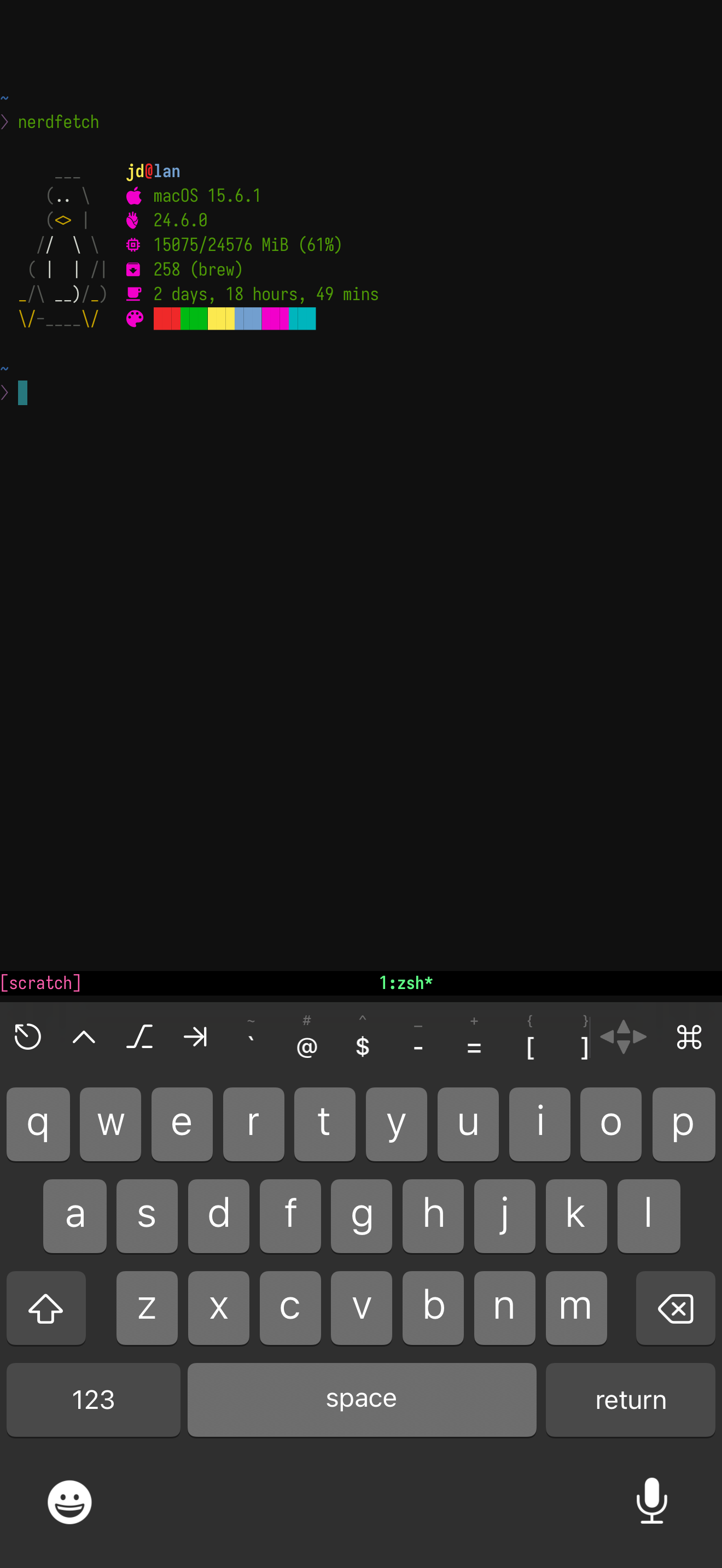Blink-shell UI